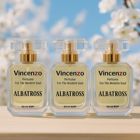 Bundle of 3 | Vincenzo Albatross Parfume | 50 ml Each | Premium Long-Lasting Men's Perfume